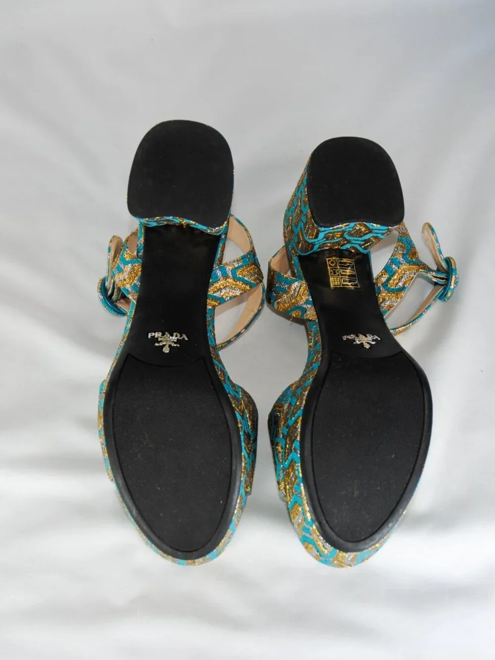 Prada Brocade Low Platform Size 37.5